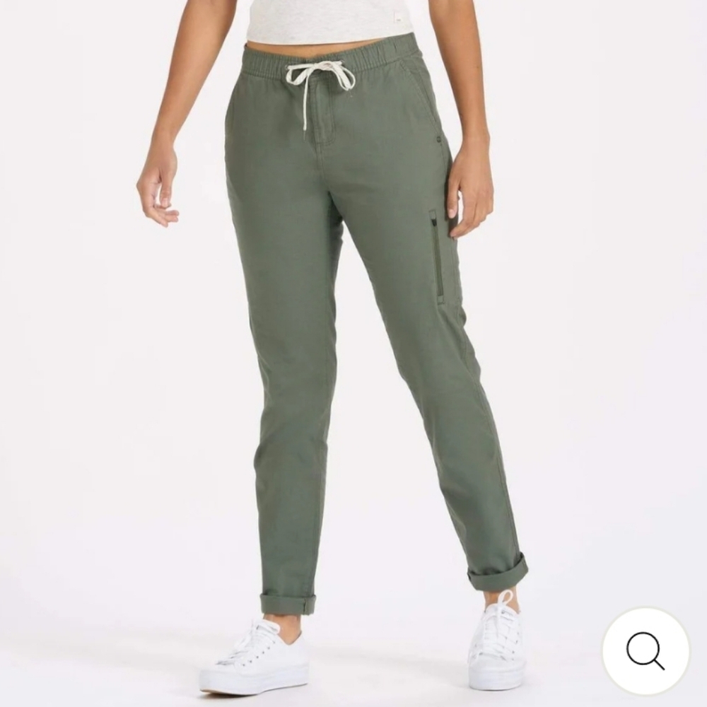 Vuori Women's Ripstop Pants Olive Green - M - Picture 16 of 16